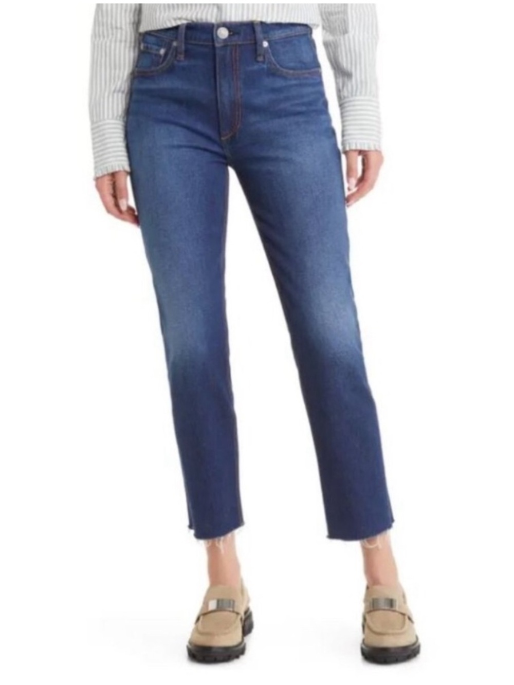 Rag & Bone Wren High Rise Slim Straight Jeans Ava Denim Casual Women’s Size 24